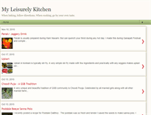 Tablet Screenshot of myleisurelykitchen.blogspot.com