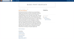 Desktop Screenshot of barefootmaniacs78.blogspot.com