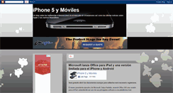Desktop Screenshot of iphone5ymoviles.blogspot.com