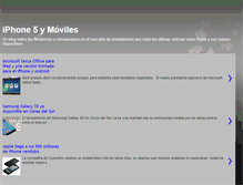 Tablet Screenshot of iphone5ymoviles.blogspot.com