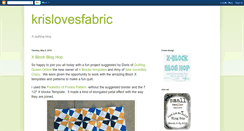 Desktop Screenshot of krislovesfabric.blogspot.com