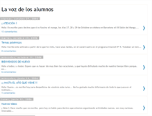 Tablet Screenshot of lavozdelosalumnos.blogspot.com