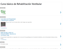 Tablet Screenshot of cursoderehabilitacionvestibular.blogspot.com