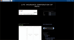 Desktop Screenshot of lifeinsuranceofindia.blogspot.com