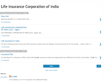 Tablet Screenshot of lifeinsuranceofindia.blogspot.com