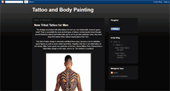 Desktop Screenshot of newtattoo-bodypainting.blogspot.com