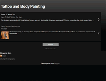 Tablet Screenshot of newtattoo-bodypainting.blogspot.com