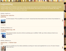 Tablet Screenshot of copwriting.blogspot.com