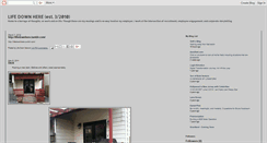 Desktop Screenshot of lifedownhere.blogspot.com