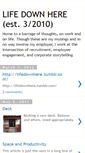 Mobile Screenshot of lifedownhere.blogspot.com