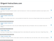 Tablet Screenshot of origami-instructions.blogspot.com