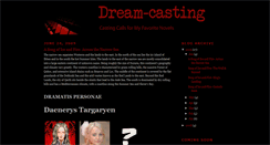 Desktop Screenshot of dream-casting.blogspot.com