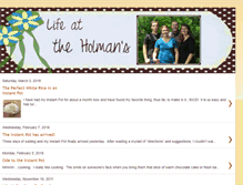 Tablet Screenshot of lifeattheholmans.blogspot.com