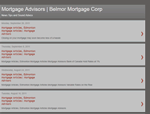 Tablet Screenshot of edmontonmortgageadvisors.blogspot.com