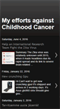 Mobile Screenshot of myeffortsagainstchildhoodcancer.blogspot.com