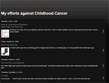 Tablet Screenshot of myeffortsagainstchildhoodcancer.blogspot.com