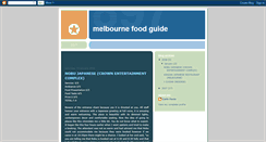 Desktop Screenshot of melbournefoodguide.blogspot.com