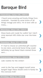 Mobile Screenshot of baroquebird.blogspot.com