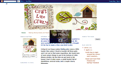 Desktop Screenshot of craftinglikecrazy.blogspot.com