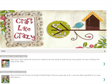 Tablet Screenshot of craftinglikecrazy.blogspot.com