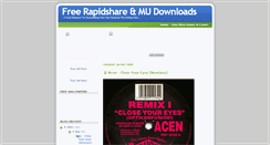 Desktop Screenshot of freerapidsharemegauploaddownloads.blogspot.com
