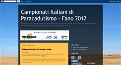 Desktop Screenshot of campionatiparacadutismofano2011.blogspot.com