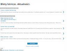 Tablet Screenshot of biletylotnicze.blogspot.com