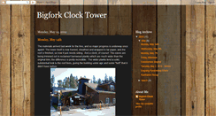 Desktop Screenshot of bigforkclocktower.blogspot.com