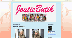 Desktop Screenshot of joutiebutik.blogspot.com