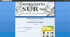 Desktop Screenshot of noticiariosur.blogspot.com