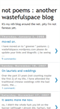 Mobile Screenshot of notpoems.blogspot.com