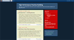 Desktop Screenshot of highperformancepracticebuilding.blogspot.com