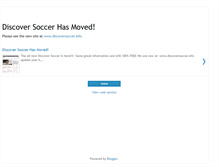 Tablet Screenshot of discoversoccer.blogspot.com