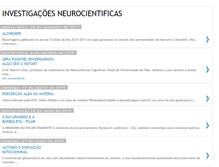 Tablet Screenshot of investigacoesneurocientificas.blogspot.com