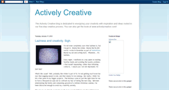 Desktop Screenshot of activelycreative.blogspot.com