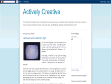 Tablet Screenshot of activelycreative.blogspot.com