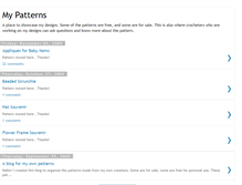 Tablet Screenshot of myoriginalpatterns.blogspot.com