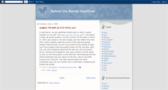 Desktop Screenshot of behindmarkets.blogspot.com