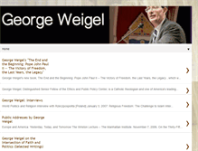 Tablet Screenshot of georgeweigel.blogspot.com