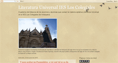 Desktop Screenshot of literaturauniversalcolegiales.blogspot.com