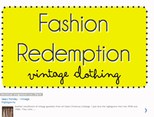 Tablet Screenshot of fashionredemptionvintage.blogspot.com