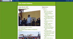 Desktop Screenshot of citesoleilchildren.blogspot.com