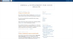 Desktop Screenshot of omega-3-supplement.blogspot.com