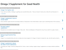 Tablet Screenshot of omega-3-supplement.blogspot.com