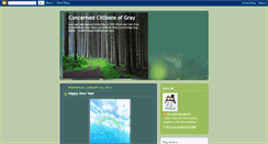 Desktop Screenshot of concernedcitizensofgray.blogspot.com
