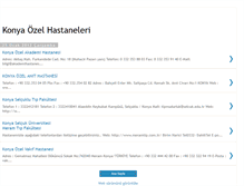 Tablet Screenshot of konyaozelhastaneleri.blogspot.com