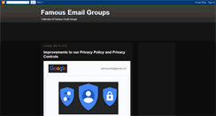 Desktop Screenshot of famous-email-groups.blogspot.com