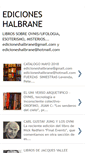 Mobile Screenshot of edicioneshalbrane.blogspot.com