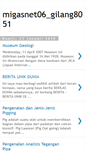 Mobile Screenshot of migasnet06gilang8051.blogspot.com