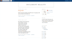 Desktop Screenshot of inclementreality.blogspot.com